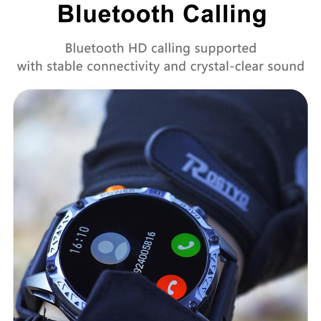Smartwatch for outdoor sports, Bluetooth calling, compass, men's