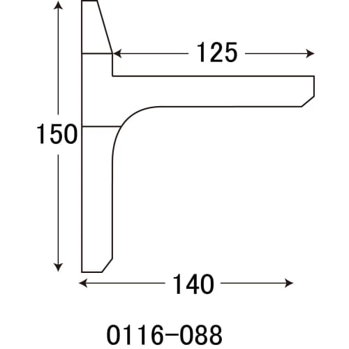 Best Drywall Shelf Bracket 1x6 White, 1 Piece, 16-88