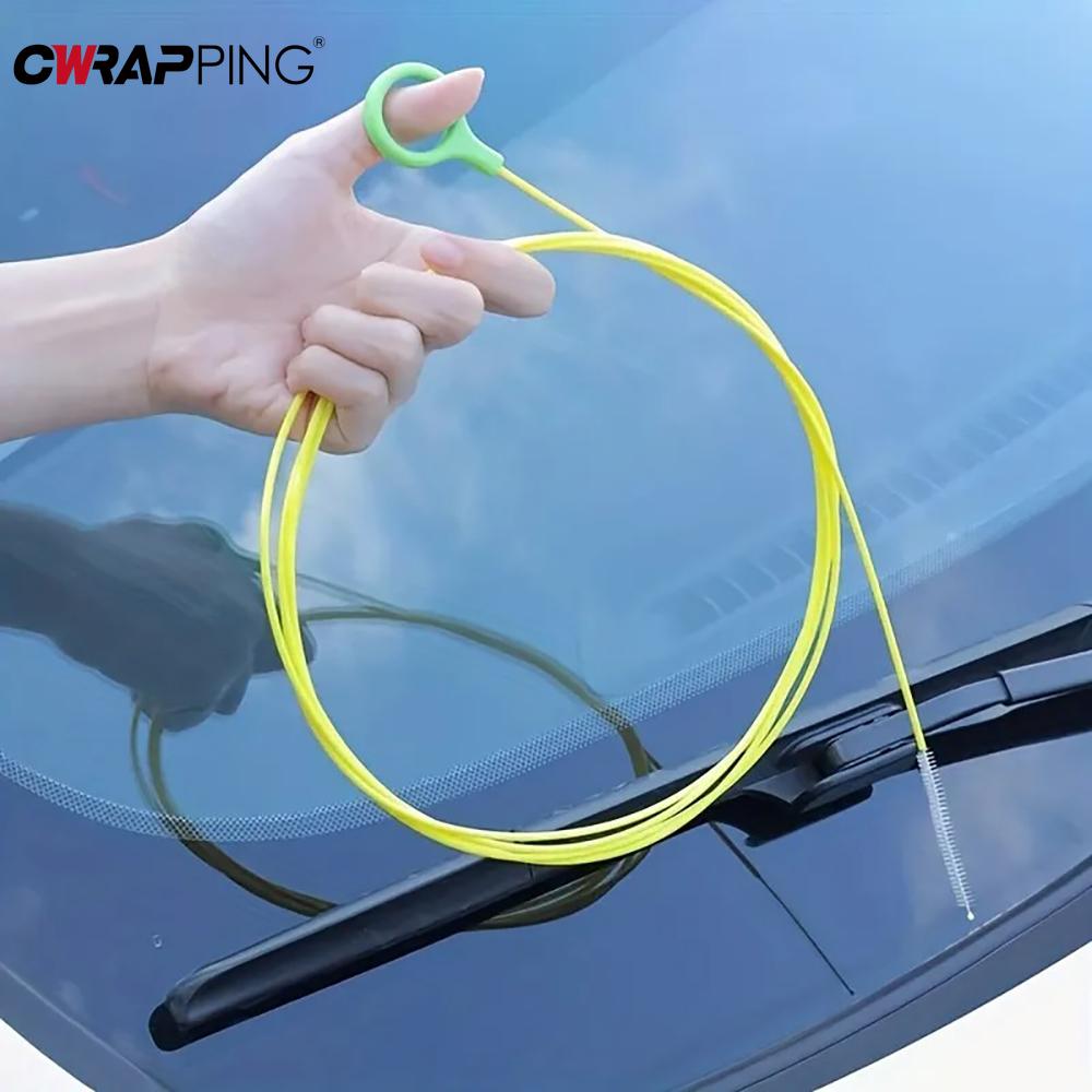 2.3M Car Sunroof Door Windshield Cleaning Brush Drain Long Hoses Drain Dredge Cleaning Scrub Brush for Auto Pipe Tools Cleaner