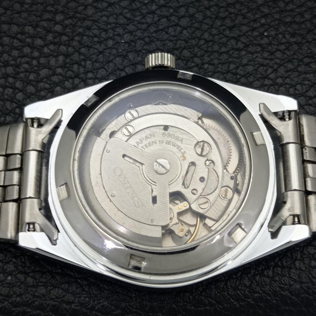 VINTAGE REFURBISHED SEIKO 5 AUTOMATIC 6309A JAPAN MENS BLUE DIAL WATCH a440717-4 Sk-a440717