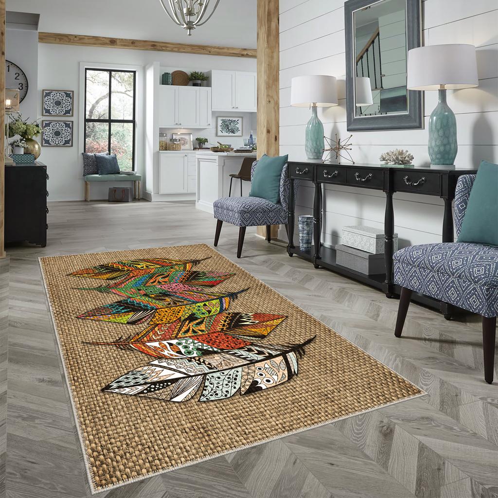 Decorative Area Rugs, Rugs For Living Room, Machine Washable Rug, Non Slip Rug