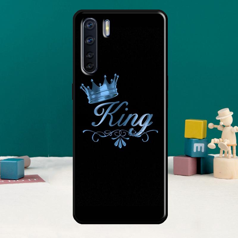 King Queen Art Phone Case For Oppo A40 A60 A80 A78 A98 A18 A38 A58 A15 A17 A77 A74 A94 A54 A57S A16 A76 A96