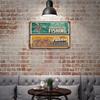 1-Pack Antique Style Metal Plaque, 20×30cm and 30×40cm, Shabby Rust Decor for Office, Kitchen, Living Room or Garage