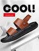 Men's Summer 2025 Dual-Use Non-Slip Driving Sandals: Casual Thick-Soled Beach Shoes