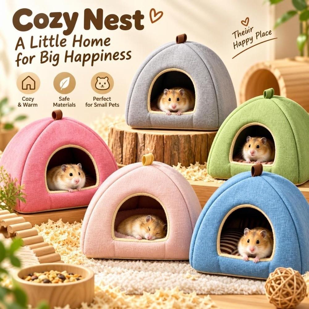 Breathable Guinea Pig House Hanging Loop Hamster Shelter Chinchilla Hamster Cage Small Pets
