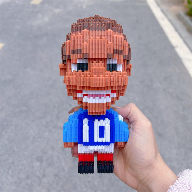 

Совместимый с Лего Футбольная звезда #10 Строительные блоки - Образовательные мультяшные украшения для детей