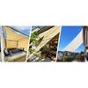 Heavy Duty Sun Shade Sails UV Protection Fade Tear Rust Resistant Rectangle Sunshade Canopy Curved Edges Blocks Sunlight Awnings