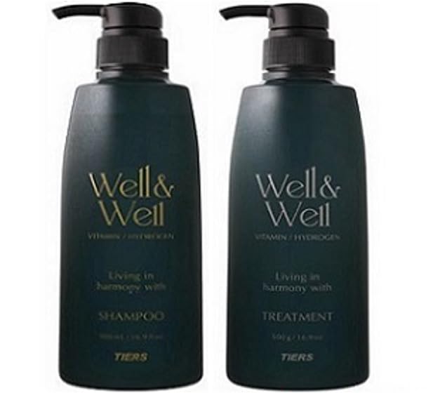 

Tears Well & Well Vitamin Shampoo 500mL & Hydro Treatment 500g Set