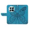 For Xiaomi Poco M8 Pro 5G/Redmi Note 15 Pro+ 5G (Global) Case Butterfly Pattern PU Leather Folio Flip Phone Cover -  Blue