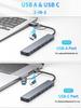 8in1 USB C Hub 4 USB Ports 1 USB-C Jack TF/SD Card Reader 3.5mm Audio Output for MacBook pro iPad pro 15 Laptop