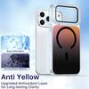 Gradient Discolor Lens Protector Magnetic Phone Case With Kickstand For iPhone 18 Pro Max, Raised Edge Wireless Charging Anti-Scratch Protective Cover