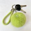 Pom Pom de Pele Sintética Bola Fofa com Laço Elástico Encanto de Bolsa Bola de Pelúcia Fofa para Projetos de Artesanato Acessórios de Chapéu