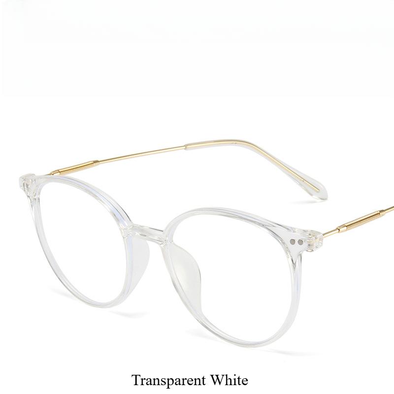 Neutral Retro Trendy Glasses Men And Women Round Anti Blue Glasses Frame Optical Lenses Arrival  Computer Reading Eyeglasses