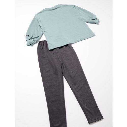 Sanrio Pajama Set Girls Cardboard Long Sleeve Pajama Top and Bottom Set Room Wear T Suit 15131820060100 Green 100