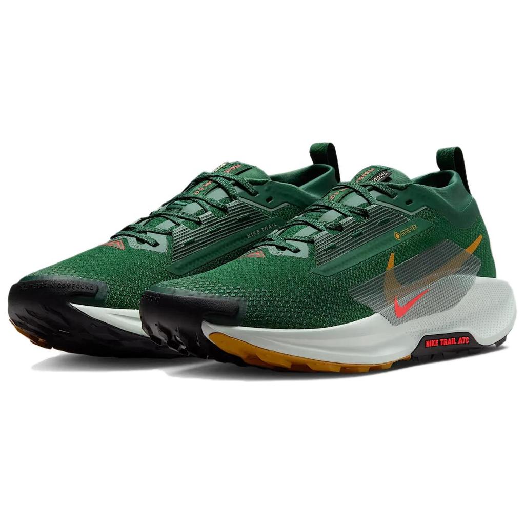 Nike Pegasus Trail 5 GORE-TEX Fir Desert Ochre Men Sneakers Green Clay-Green Bright-Crimson FQ0908-301