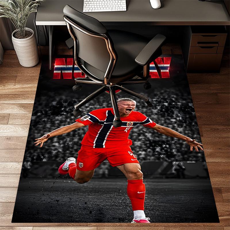 1pc Haaland8 Design Printed Area Rug Carpet for Bedroom Living Room Home Decor Rugs Mat Non Slip Mat Rug for Bedside