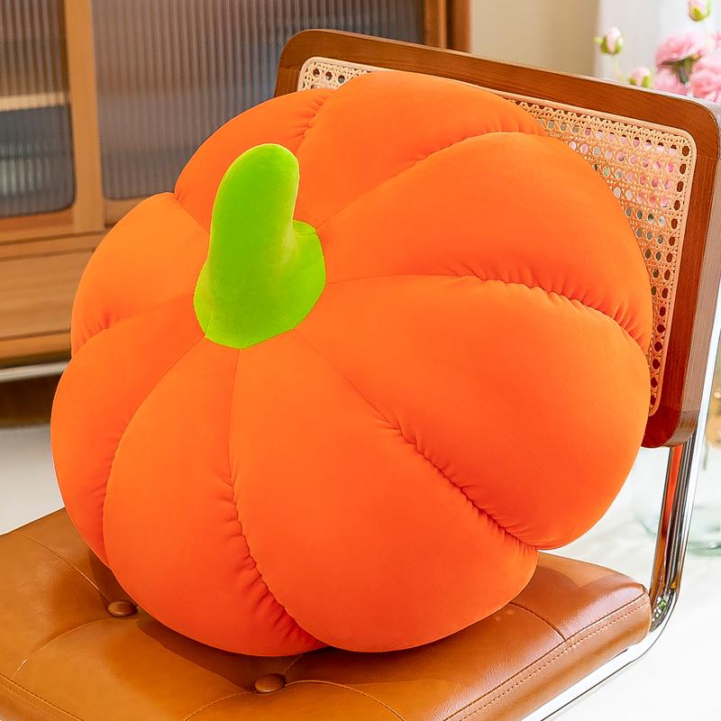 

Soft Plush Pumpkin Pillow - Halloween Decorative Cushion, Stuffed Toy for Home & Car, Cute Gift for Kids & Adults 18cm оранжевый