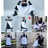 Maid Cosplay One Piece Cosplay Long Skirt British Style Large Size Cultural Festival School Festival Costume Photography Beginner Set Black L [FULINE]