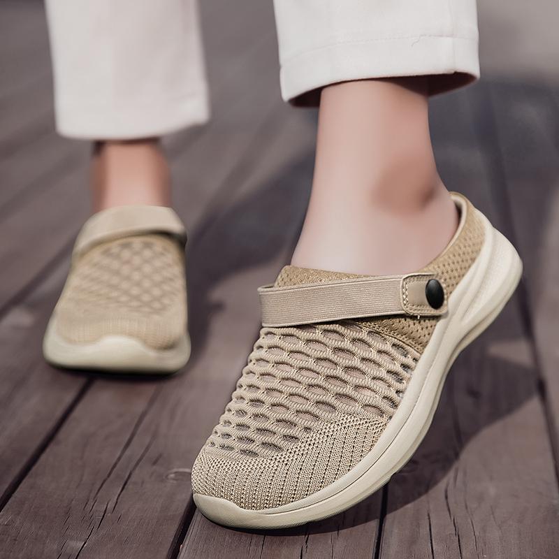Summer Women Slippers Casual Plus Size Black Grey Closed Toe Elevator Sandals Shoes for Girls