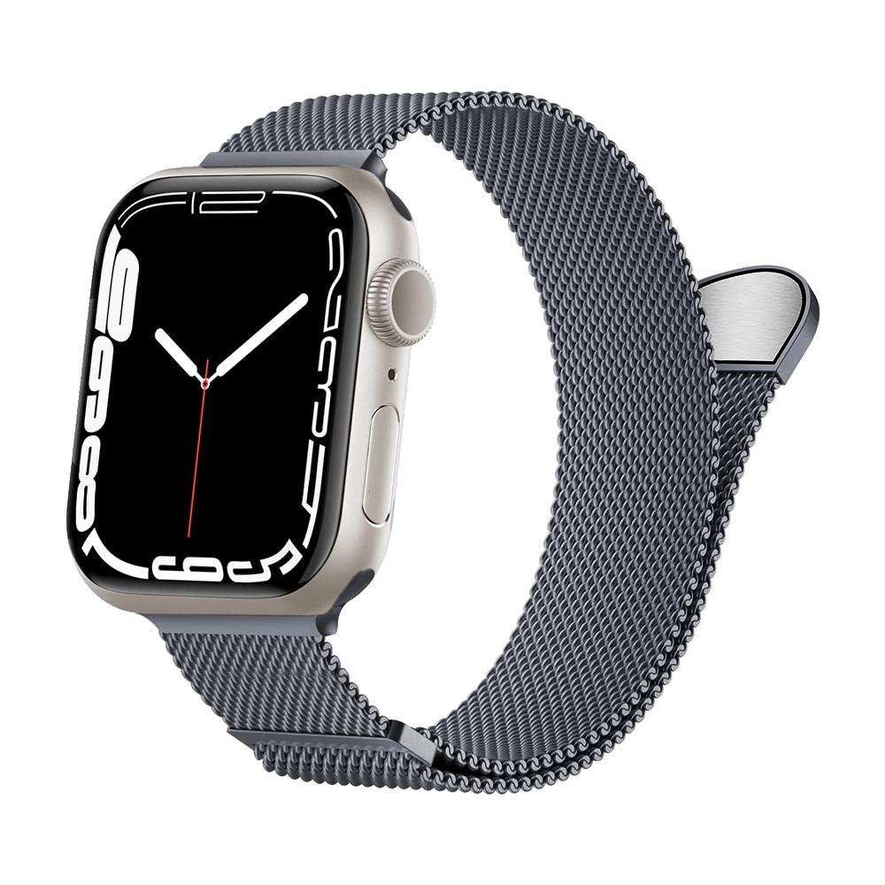 Milanese Strap For Apple Watch Ultra 2 49mm 46mm 45mm 44mm 40mm 42mm Metal Magnetic Bracelet For iWatch 10 9 8 7 6 5 4 3 SE Band