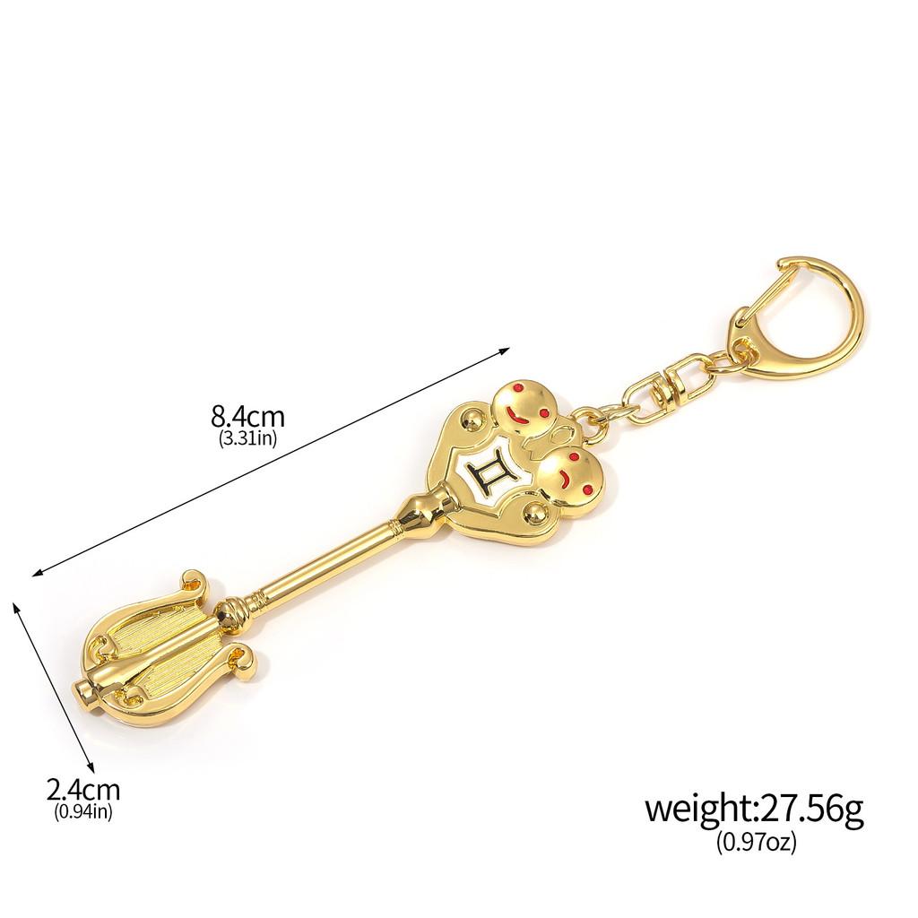 Fairy Tail Zodiac Sign Keychain Zinc Alloy Gift For Anime Fans