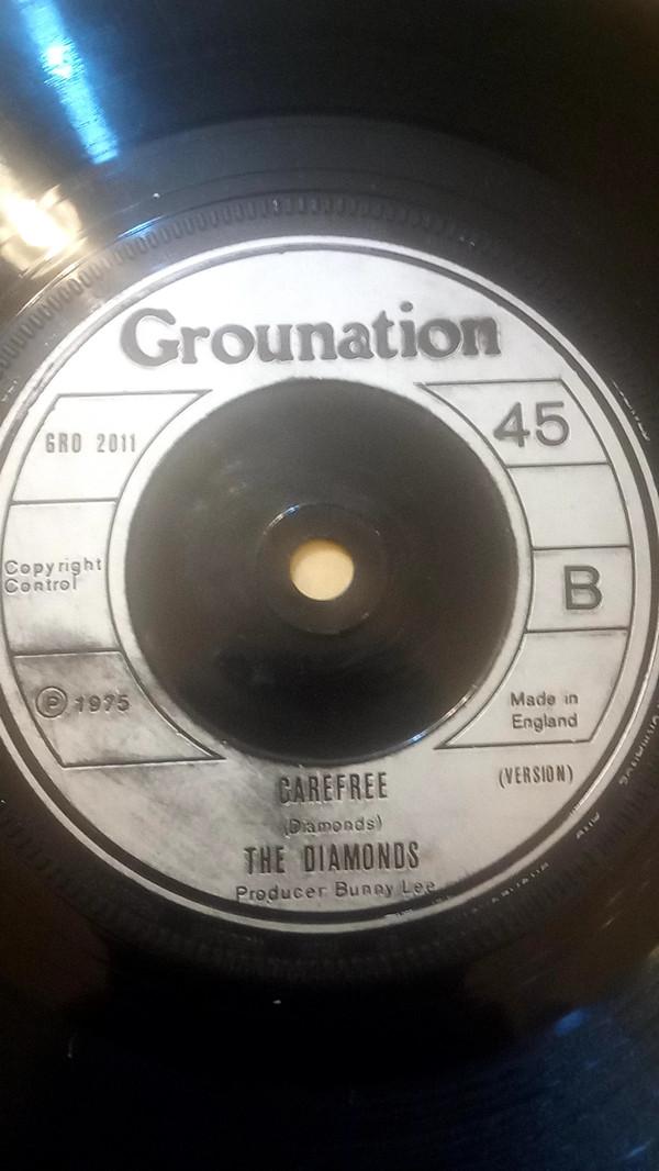 

7inch Record MIGHTY DIAMONDS Carefree Girl GRO2011 Grounation 1975 UK Reggae Ska Dub Used
