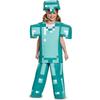 My World Minecraft Diamond Armor Cosplay Costume for Halloween