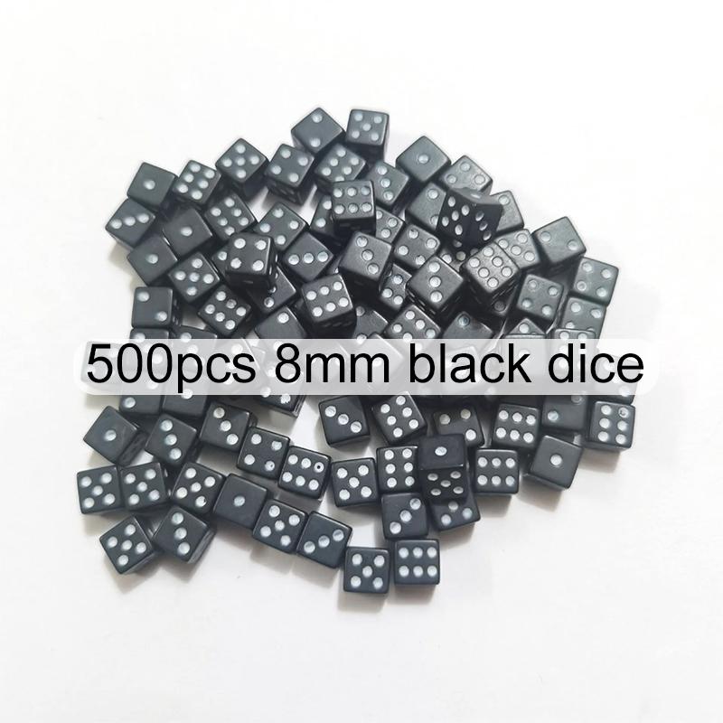 

500pcs 8mm Dices Mini Square Dice Colorful Entertainment Supplies Dafabet for Festival Party Bar Leisure Table Game Props TMZ