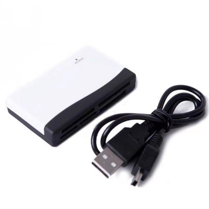 6 in 1 USB Card Reader Mini XD MS TF CF Memory Card Viewer Computer Tablets Laptop PC Data Transfer Adapter