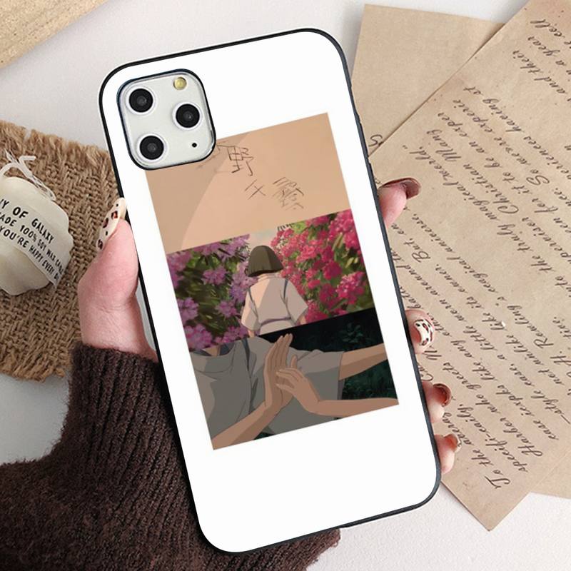 Cute Totoro Spirited Away Ghibli Miyazaki Anime Phone Case for iPhone 11 12 13 Pro XS MAX 8 7 6 6S Plus X 5S SE 2020 XR