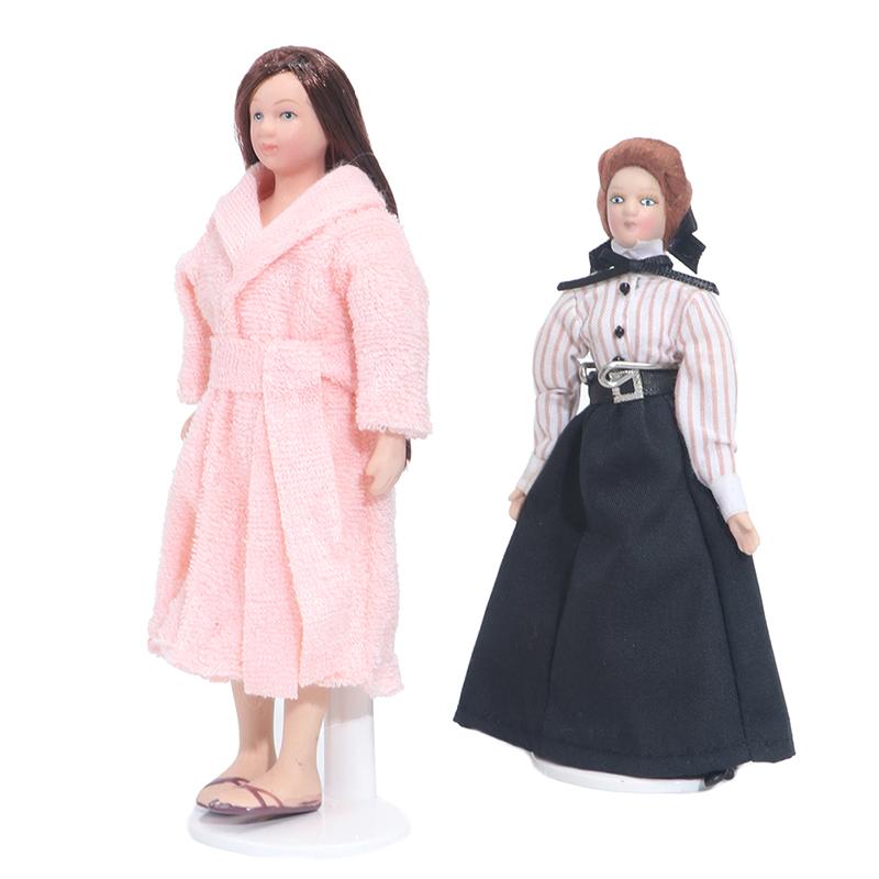 1:12 Miniature Mini Victorian Doll Model Teachers Pajamas Dollhouse Decoration