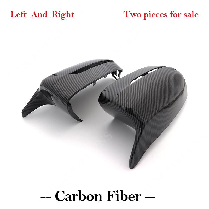 Für BMW 5 7er G30 G38 G11 G12 Auto Rückspiegel Seitenflügel Kappe schwarz Kohlefaser Muster Autozubehör 2017 2018
