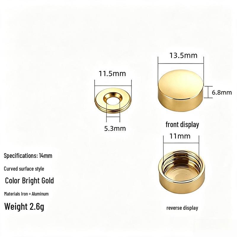 Acrylic Decorative Mirror Screw Cap for Glass and Tile Fixing