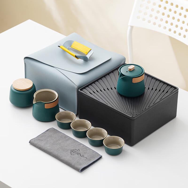 

Portable Ceramic Kung Fu Tea Set Four Cups