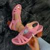 New Style Women's Platform Heels, Low-cut Shoes, Chunky Heels, Sandals