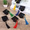 10pcs Mini Bottle Topper Hat Creative Cupcake Doctoral Decoration Graduation Season Souvenir Ornaments Birthday Party Decoration
