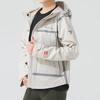Columbia Logo Outdoor Windproof Breathable Hooded Drop Shoulder Long Sleeve Jacket Women jackets Beige WR3713-278
