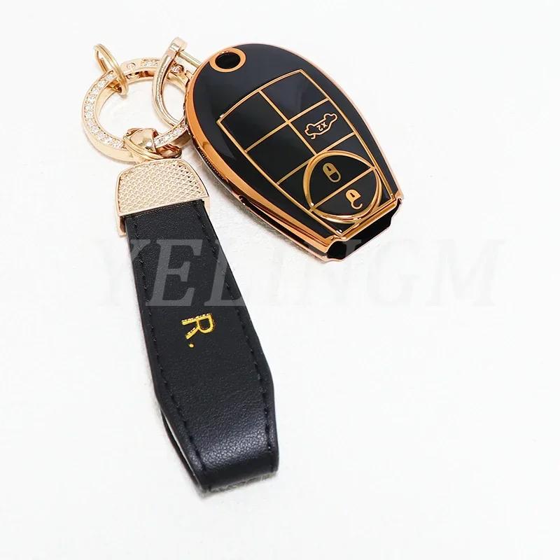 For Jeep Grand Cherokee For Dodge Grand Caravan 2008 2010 Challenger Charger Journey Ram 1500 Car Key Case Cover Keychain