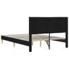 Bed Frame with Headboard Black 120 x 190 cm Fabric
