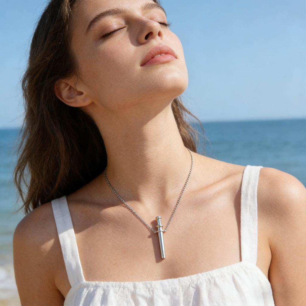 Löffel-Halskette, Kleine Metalllöffel, Tragbare Löffel-Halskette Dekorativer Anhänger, Geschenk für Gewürze in der Heimküche