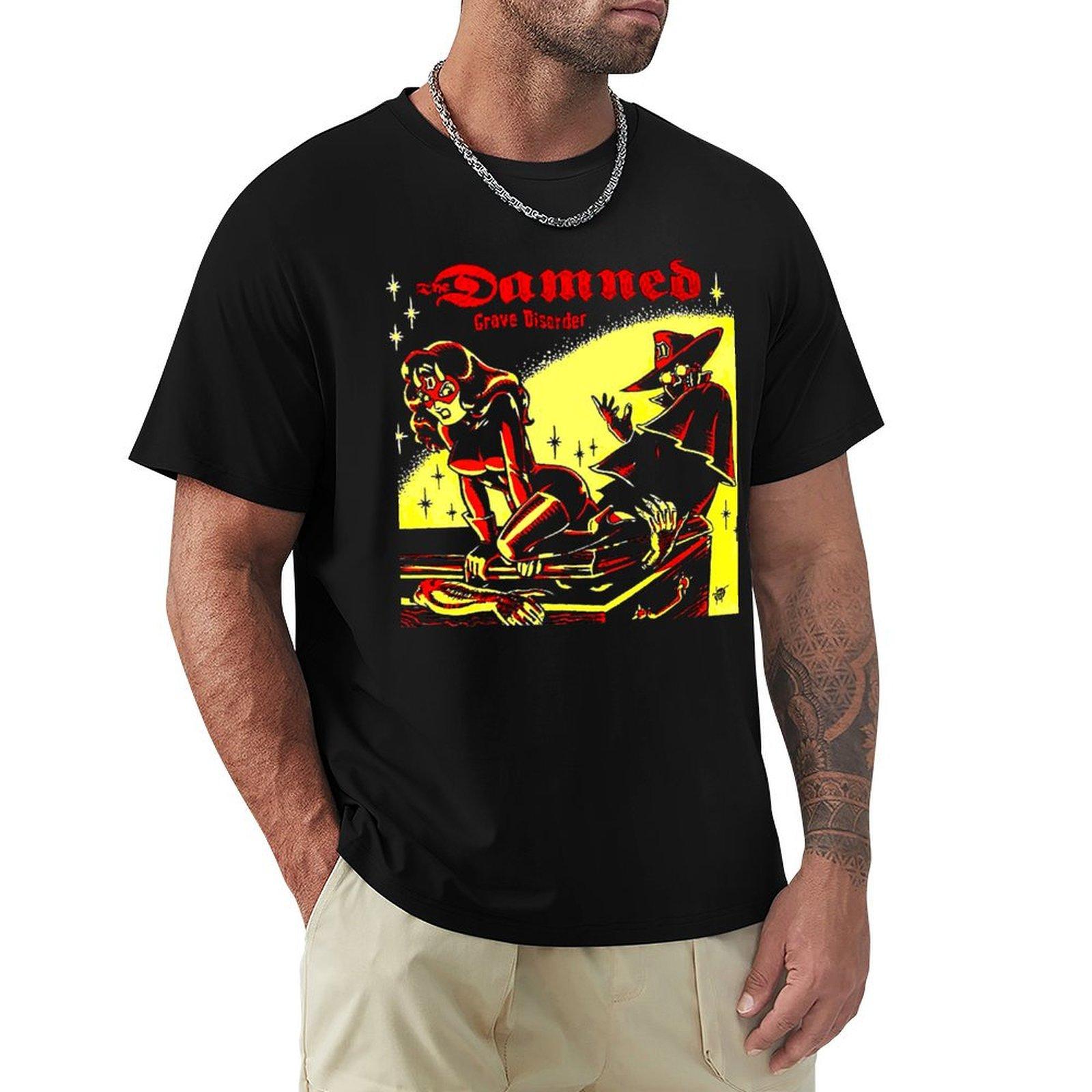 Retro The Damned Grave Disorder Hard Metal TShirt Man tshirt shirts graphic tees fitted t shirts for men 4XL