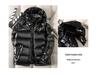 Unisex Shiny Hooded Down Jacket - Trendy Winter Warmth for Couples