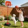Taeku Mini Basketballkorb, Kinder Basketball Set mit verstellbarer Höhe, Zwei Bälle enthalten, Indoor/Outdoor Nutzung, Tragbar, Stabil, für Basketball