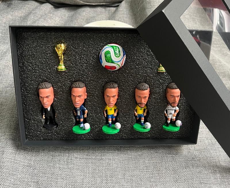 Football Figurine Set Doll Car Decoration World Cup Souvenir Euro Style