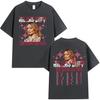 Hilary Duff The Lucky Me Tour 2026 Print T Shirt Unisex Women Fashion Aesthetic Clothing Tshirts Vintage Oversized Cotton Tshirt