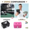 1/2Pcs Money Safe Box Lockable Piggy Bank with Key Portable Handheld Sturdy Metal Money Coin Storage Boxes for Adults Kids Gift
