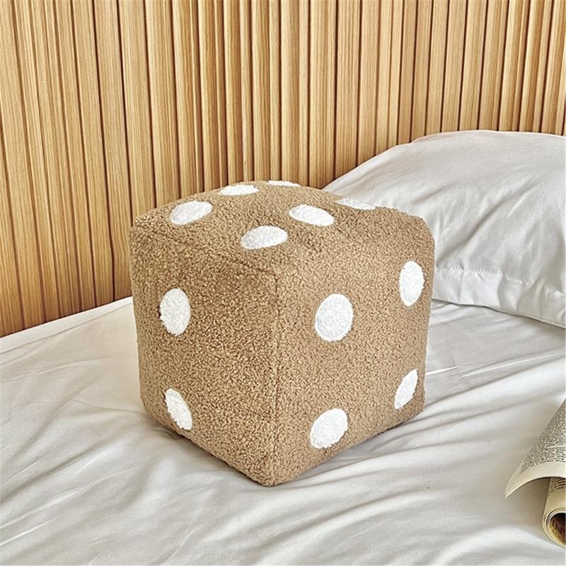 Large Plushes Dices Pillow Cushion Soft Comfortable Back Support for Sofa Bedroom Living Room