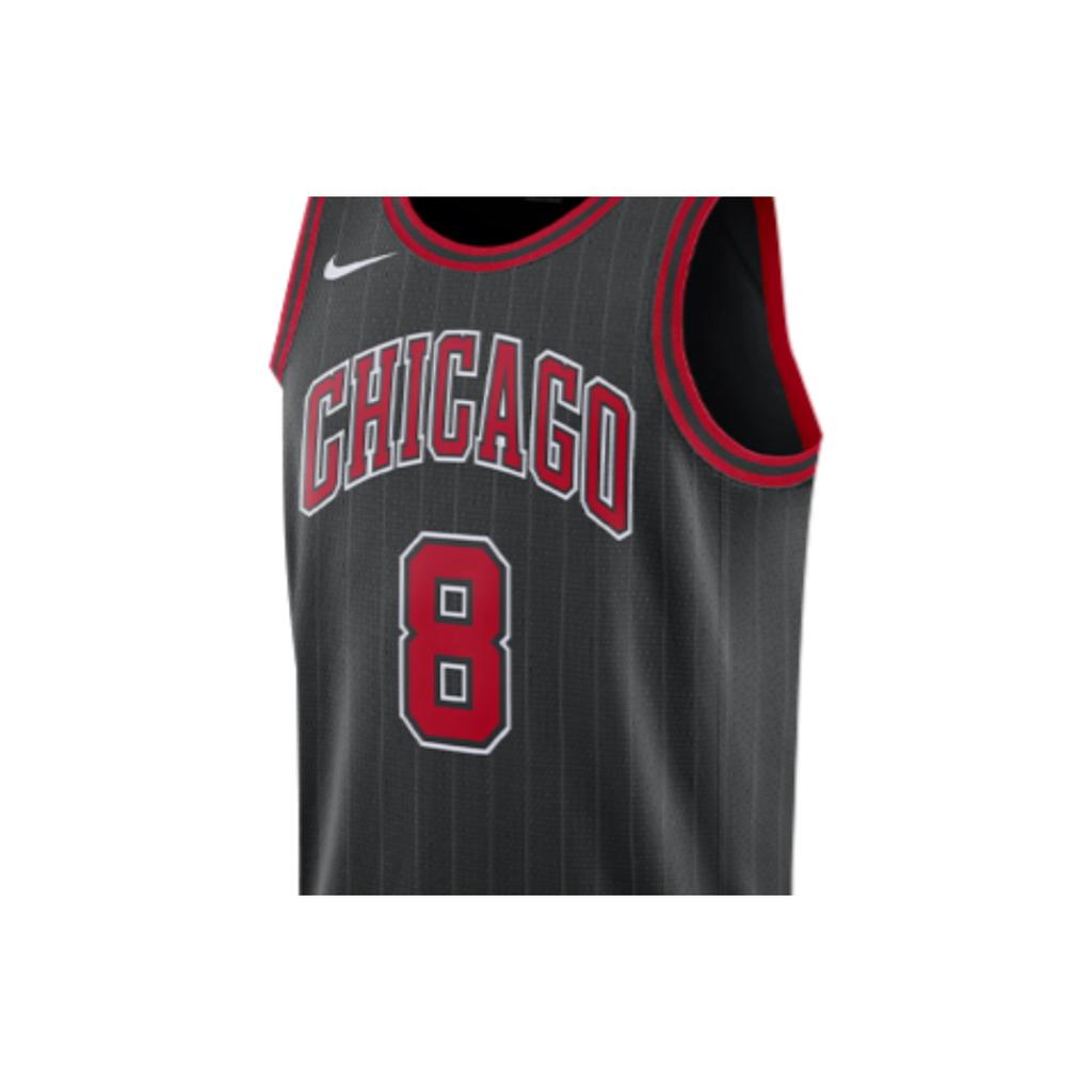 Nike Chicago Bulls Fan Edition LaVine No. 8 Basketball Jersey Men Tops Black AT9795-010