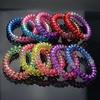 10PCS New Elastic Women Rubber Telephone Wire Ponytail Holders Gradient Hairbands