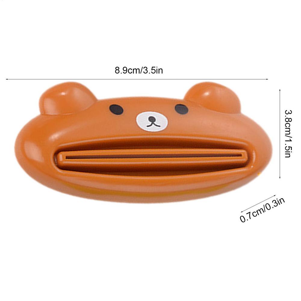 New Type Squeezer Cute Cartoon Manual Toothpaste Squeezer Cute Frog Animal Shape Cleanser Manual Press Lazy Essential